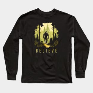 Bigfoot forest Long Sleeve T-Shirt